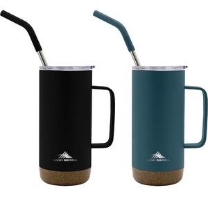 Hgh Sierra  stainless steel tumblers w/straw